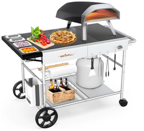 The Most Perfect Pizza Oven Cart Table - Improve Your Baking Efficiency