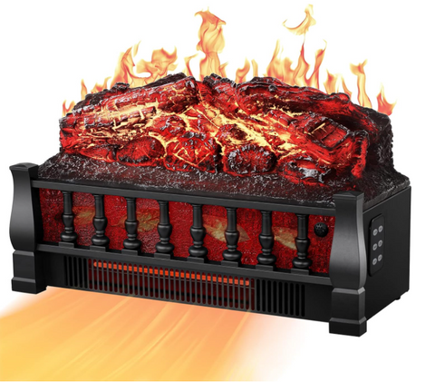 Electric Fireplace Log Set Heater