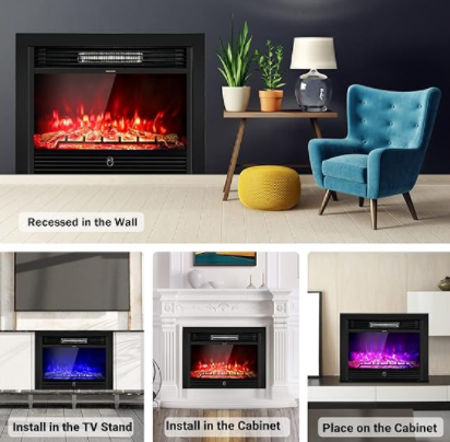 Electric Fireplace Insert Heater