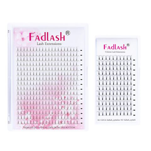 large tray premade lashes