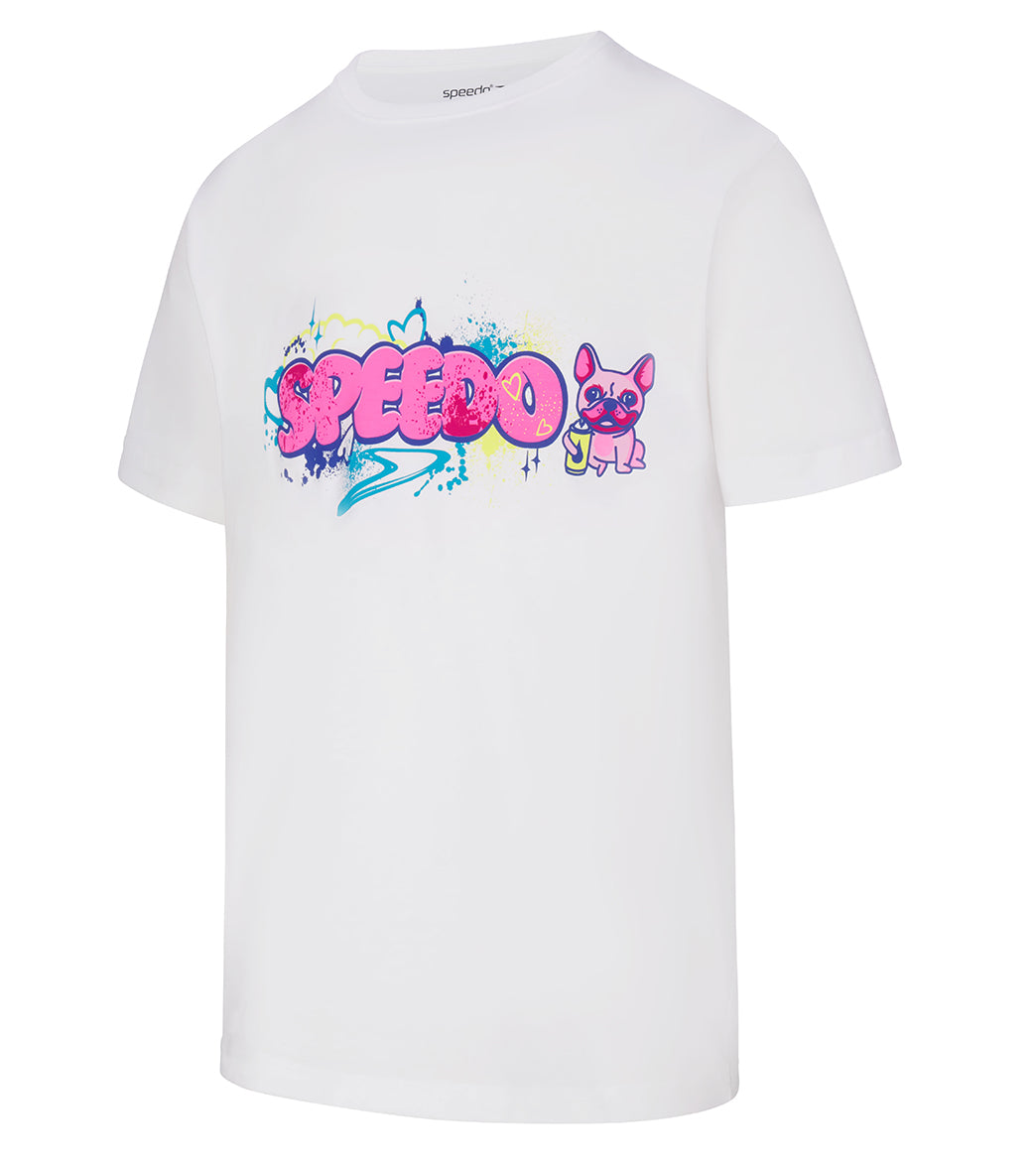 Speedo Champ Collection Unisex Olympic Trials Short Sleeve Tee Bright White