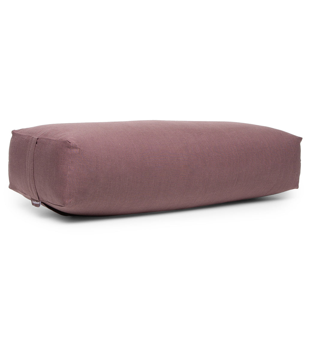 B, Halfmoon Linen Rectangular Bolster Fig