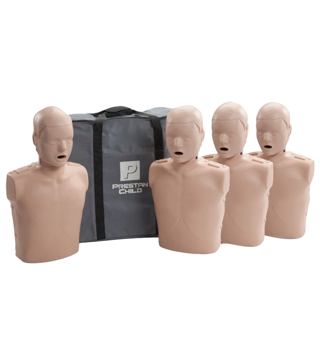 Prestan Professional Child CPR-AED Training Manikins 4 Pack & Kit