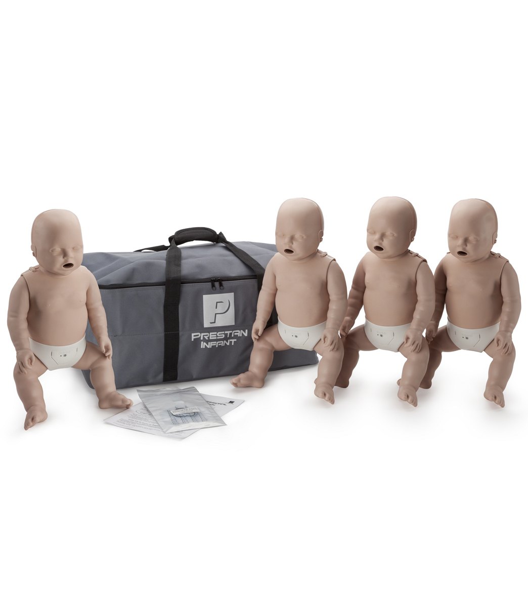Prestan Professional Infant CPR-AED Training Manikins 4 Pack & Kit