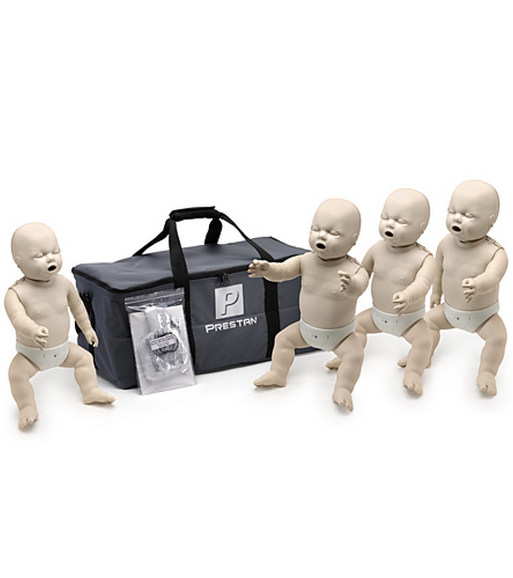 Prestan Professional Infant CPR-AED Training Manikins 4 Pack & Kit