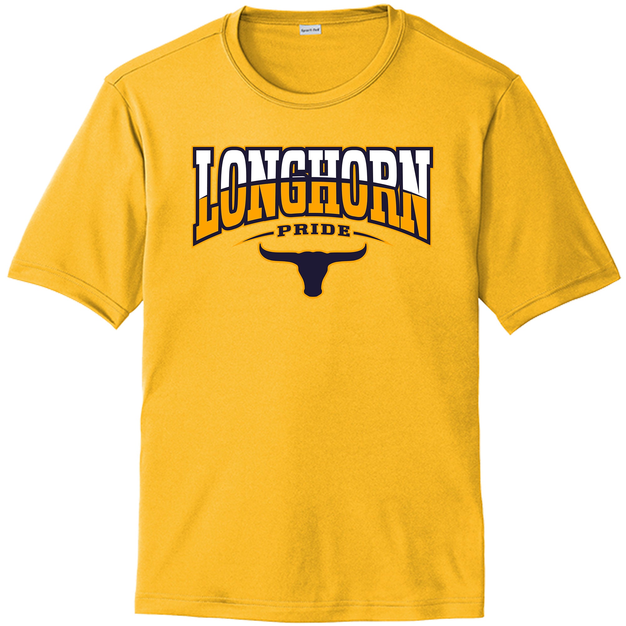 Lennard High School Drifit Shirt with Printed Longhorns Logo