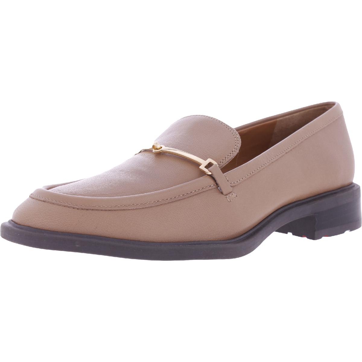 Eda Womens Leather Slip On Loafers