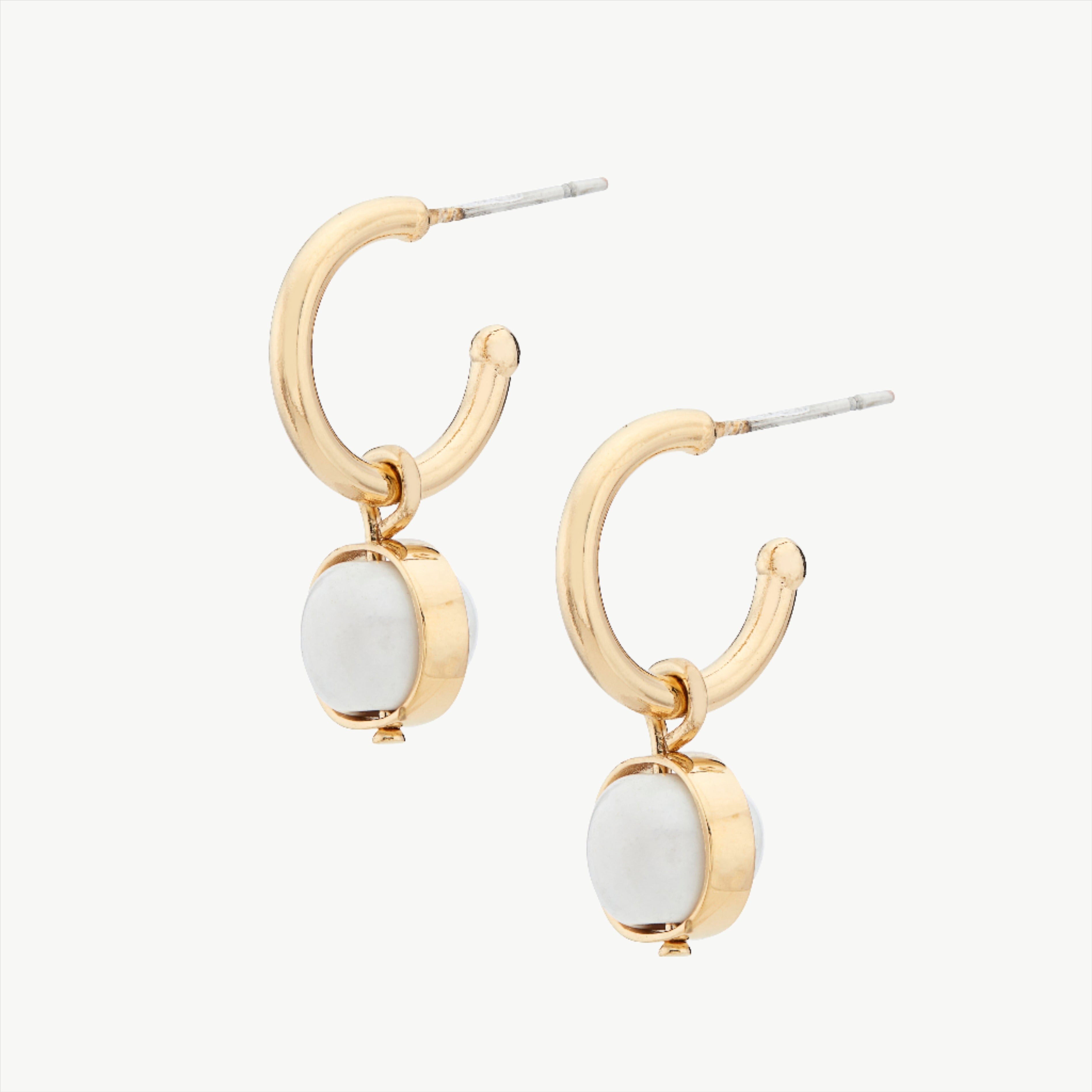 Kazuri Drop Hoop Earrings