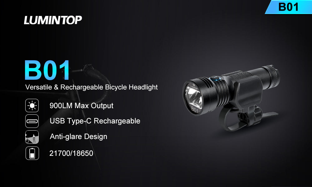 Lumintop B01 versatile & rechargeable bicycle light