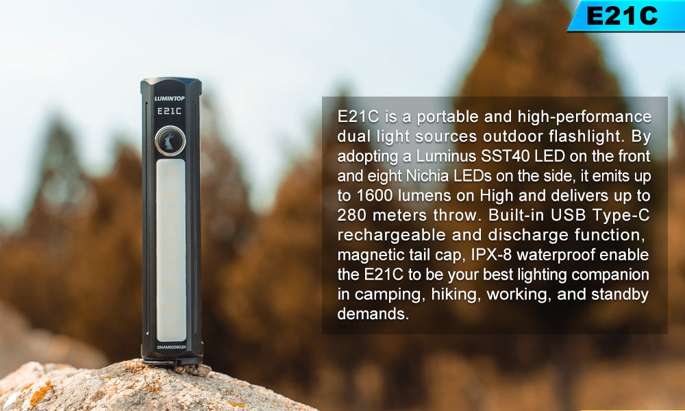 Lumintop outdoor flashlight E21C