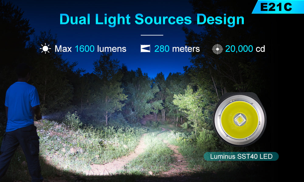 Dual light sources design