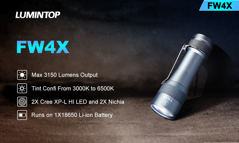 Lumintop FW4X- LED flashlight