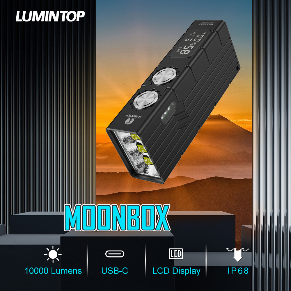 Lumintop Moonbox V2.0 10,000 Lumens Rechargeable Outdoor Flashlight