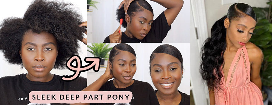 ponytail hairstyles with swoop