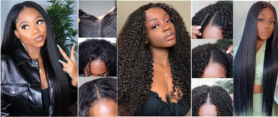 blend natural hair with wig