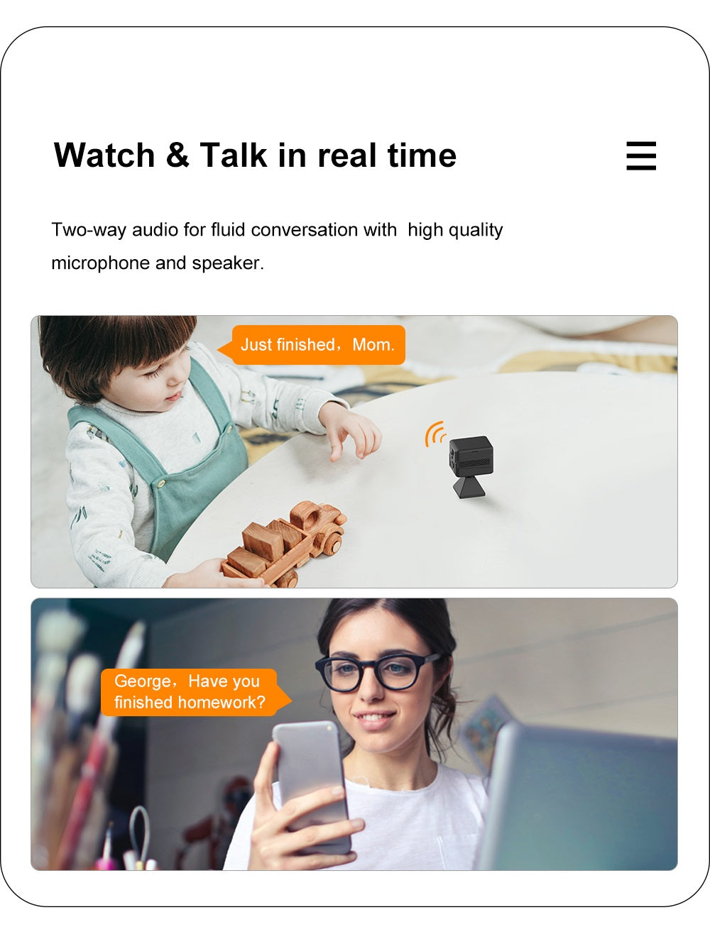 Camsoy T9G6 Smart 4G Camera Wireless Indoor & Outdoor Mini Security Camera Night Vision PIR Motion Detection