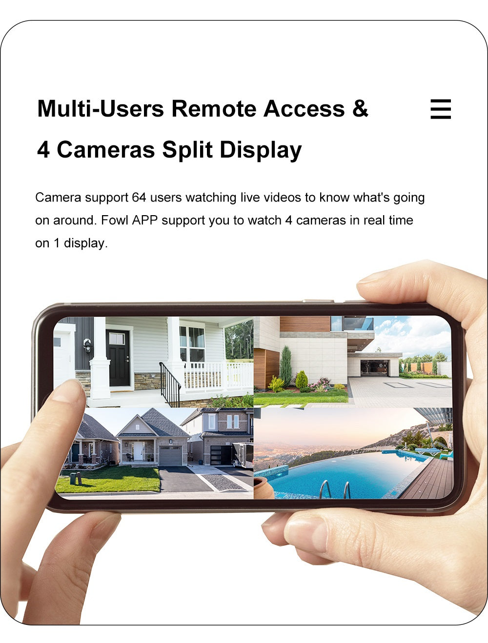 Camsoy T9G6 Smart 4G Camera Wireless Indoor & Outdoor Mini Security Camera Night Vision PIR Motion Detection