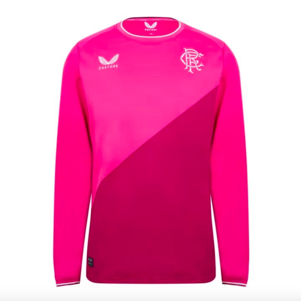 Rangers 2022-23 Long Sleeve Goalkeeper Away Shirt (Sponsorless) (Womens 12) (Excellent)