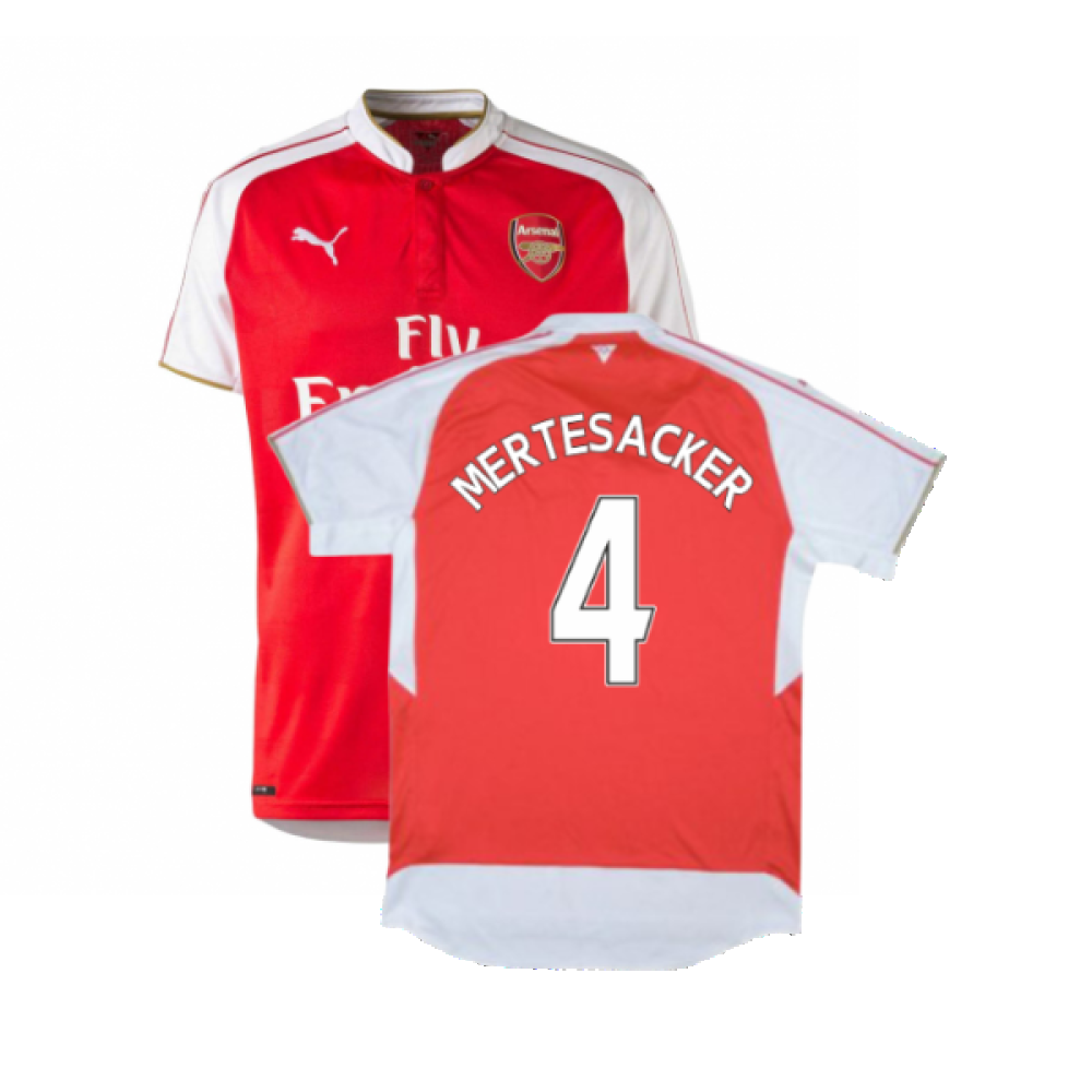 Arsenal 2015-16 Home Shirt (M) (Mertesacker 4) (BNWT)