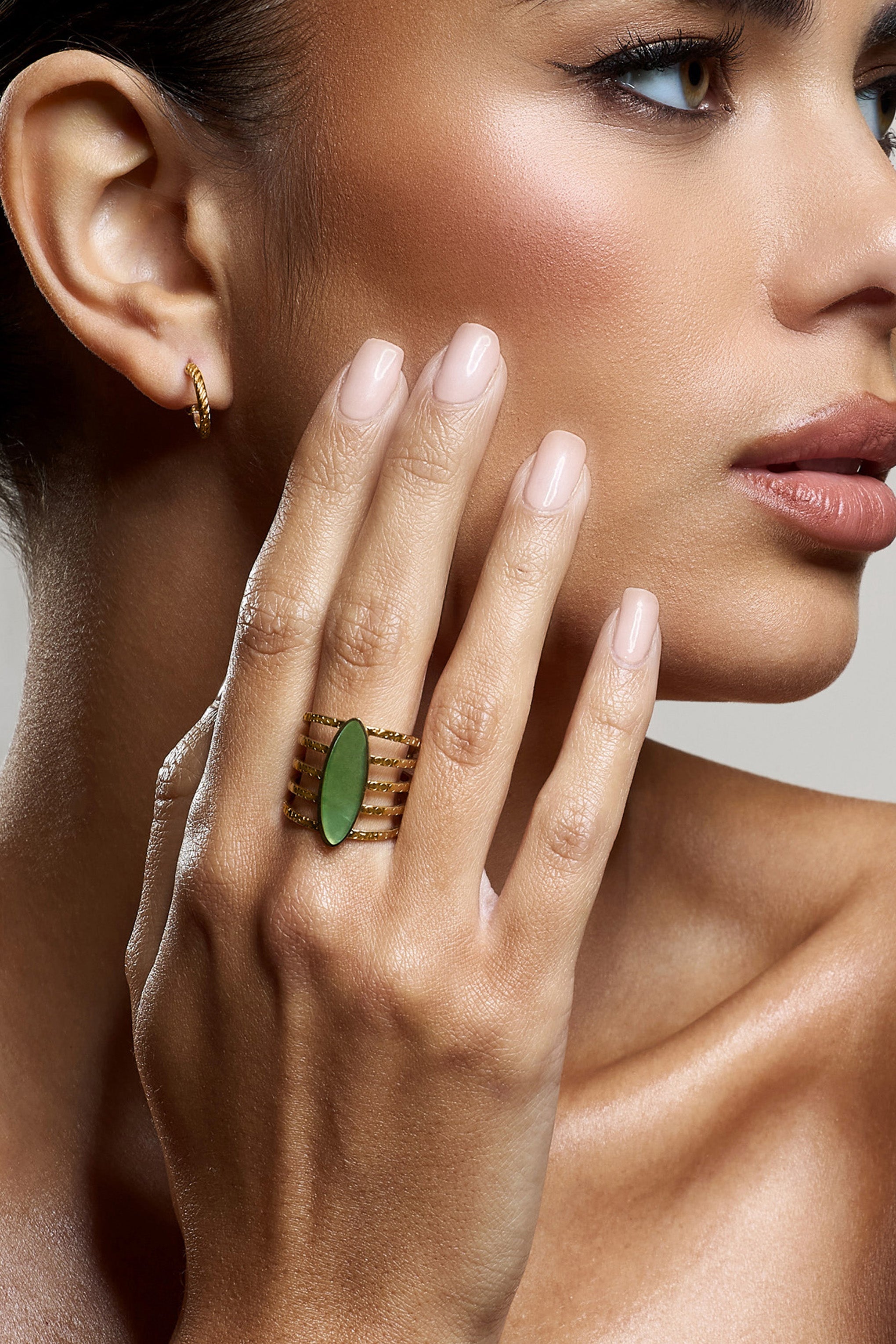 Hydra | Green Stacked Statement Ring