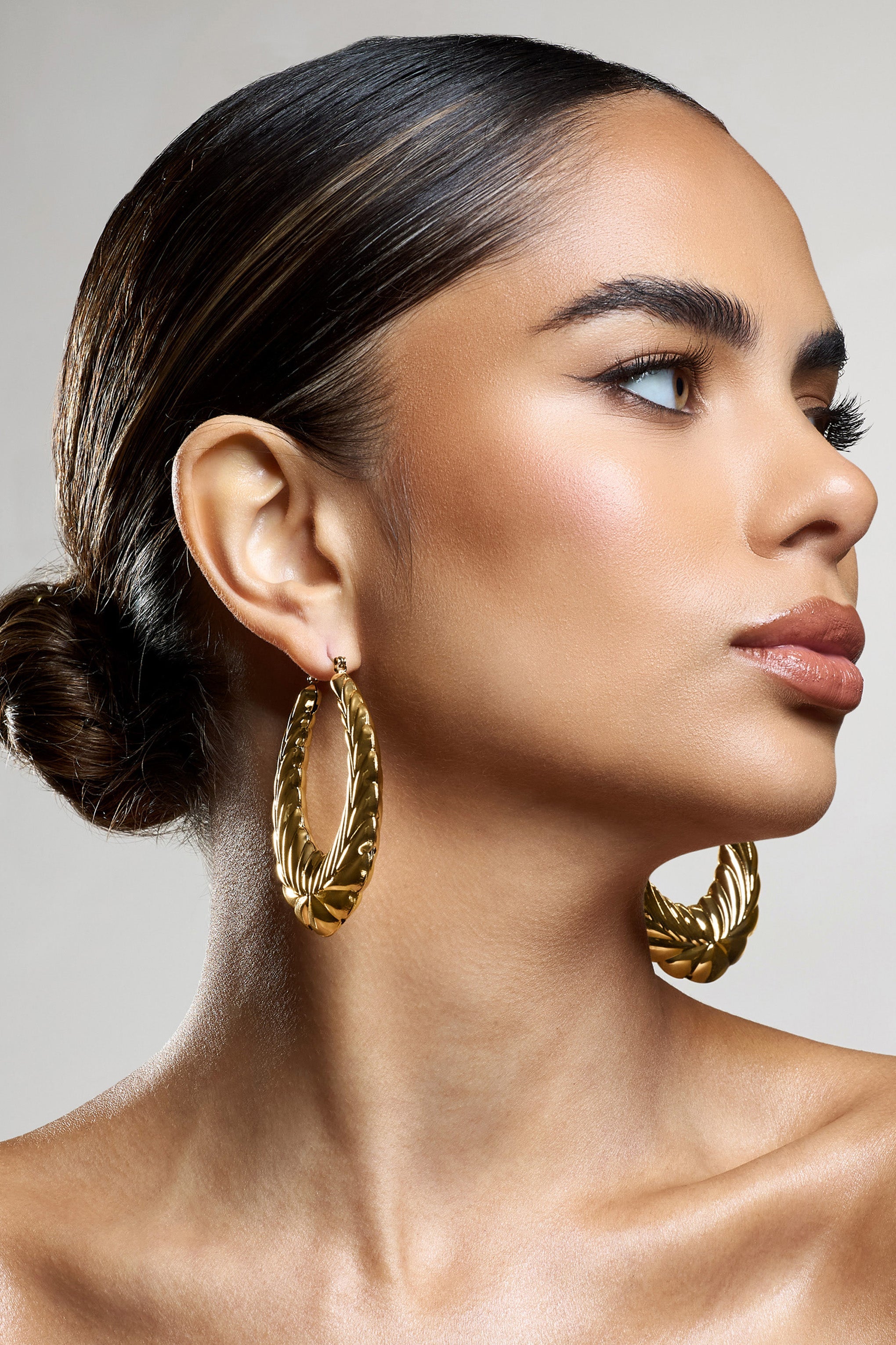 Rhode | Gold Chunky Hoop Earrings