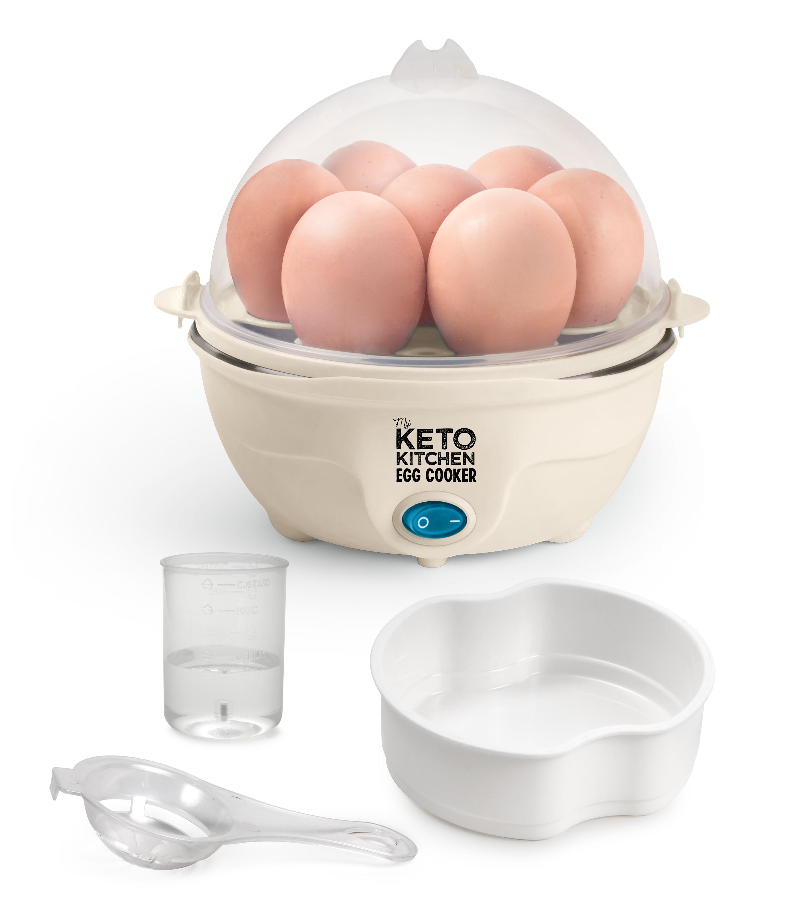 My Keto Kitchen Electric 7-Egg Cooker, Garlic