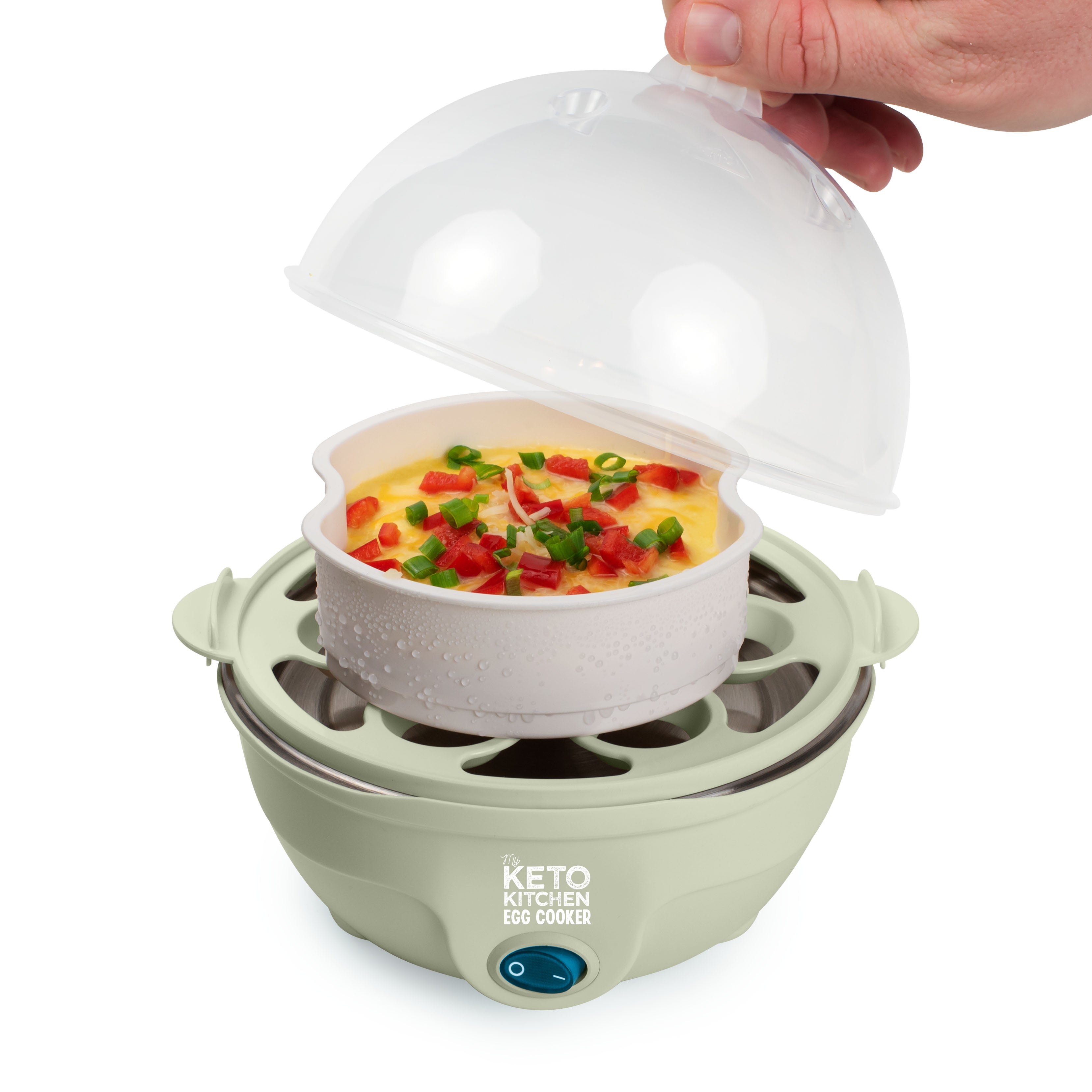 My Keto Kitchen Electric 7-Egg Cooker, Sage