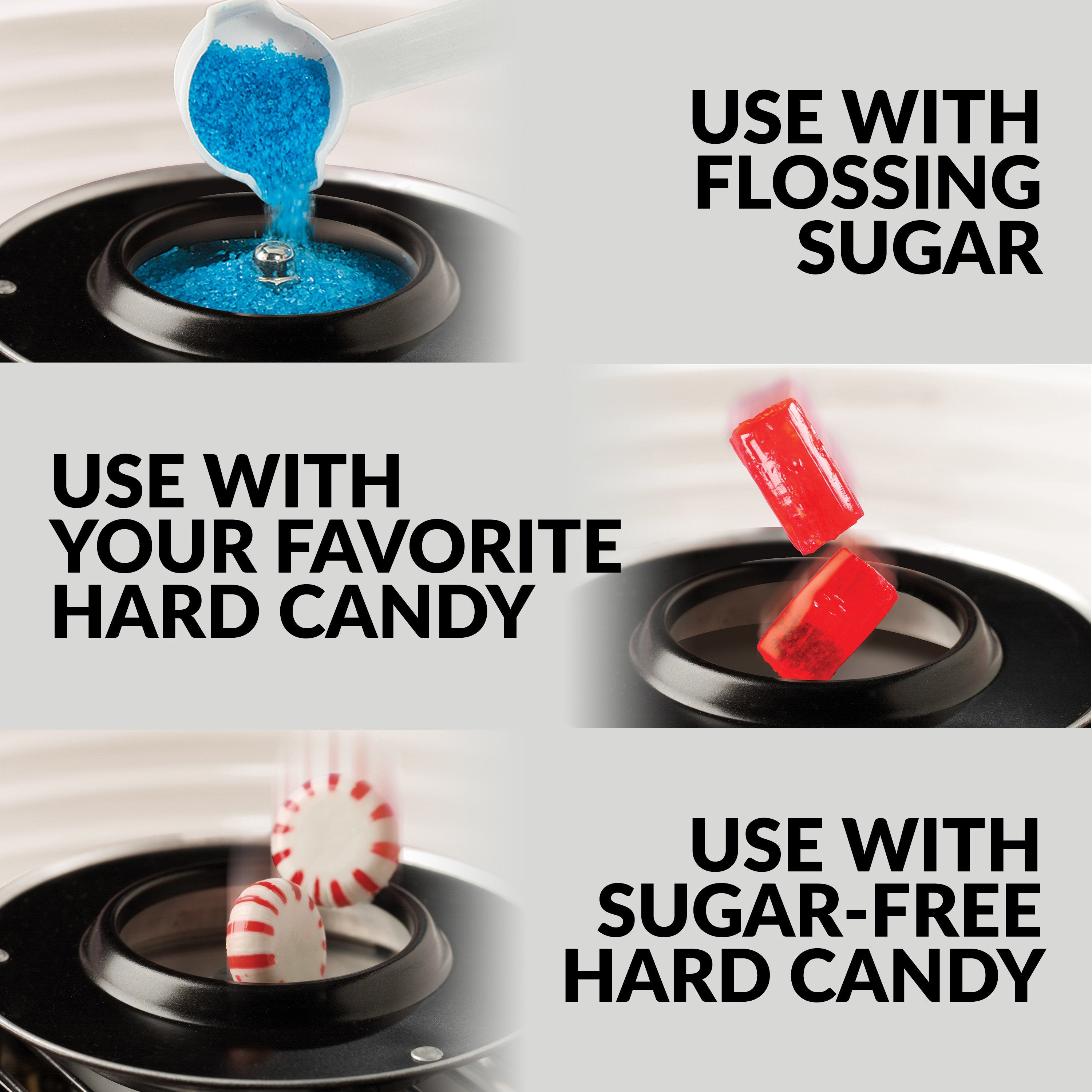 Hard & Sugar Free Candy Original Cotton Candy Maker