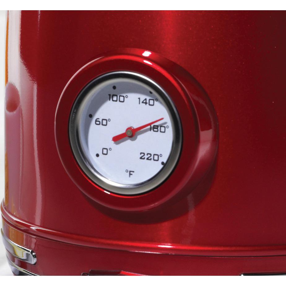 Retro 1.7-Liter Stainless Steel Electric Water Kettle with Strix Thermostat, Retro Red