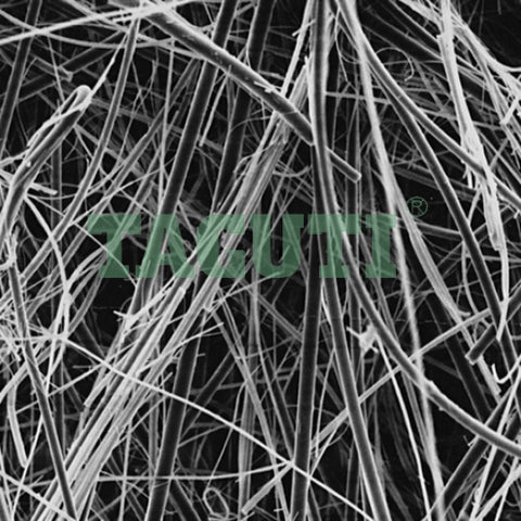 The surface structure of the filter paper after magnification 2000 times