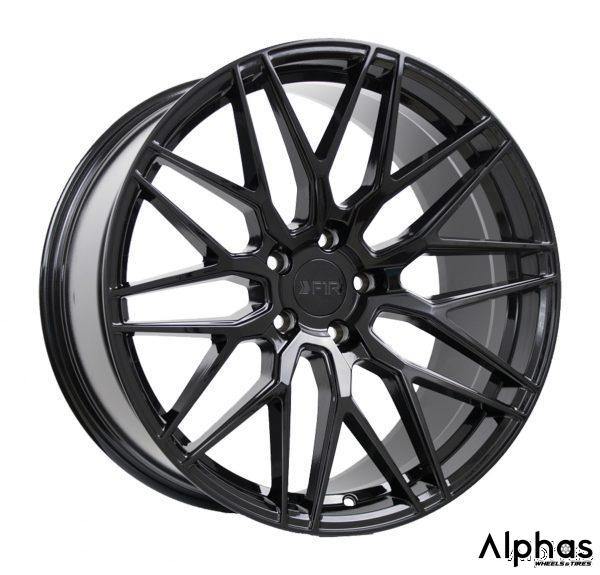 F1R F103 18x8.5 5x120 35 Gloss Black (Set of 4 Wheels)