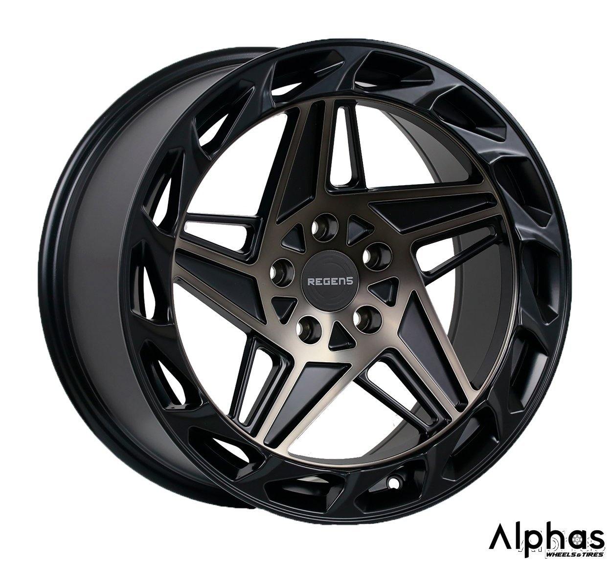 Regen5 R35 18x8.5 5x114.3 38ET Matte Double Black (Set of 4 Wheels)