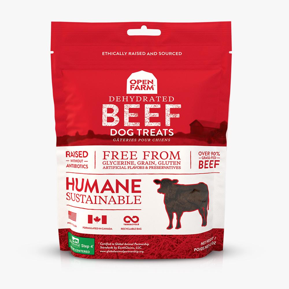 Open Farm Beef Dog Treats 4.5oz Dehydrated