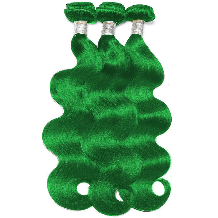 lumiere Grass Green Body 3 Bundles 100% Virgin Human Hair Extension