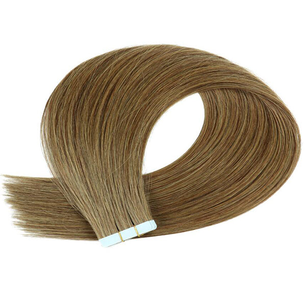 Color Hair #4 Brown Tape In Hair Extensions Straight Human Virgin Hair 20 pcs/1pack 100% Human Hair