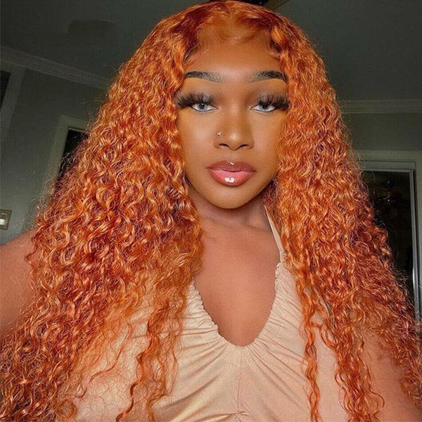 #350 Ginger Color Deep Wave 3 Bundles 100% Human Hair