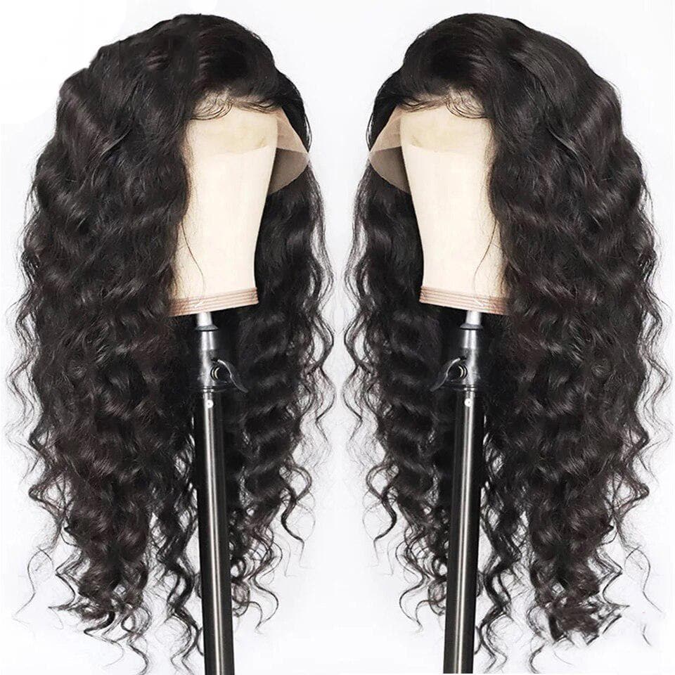 Loose Deep Wave Lace Front / Closure Wig for Black Women Human Hair