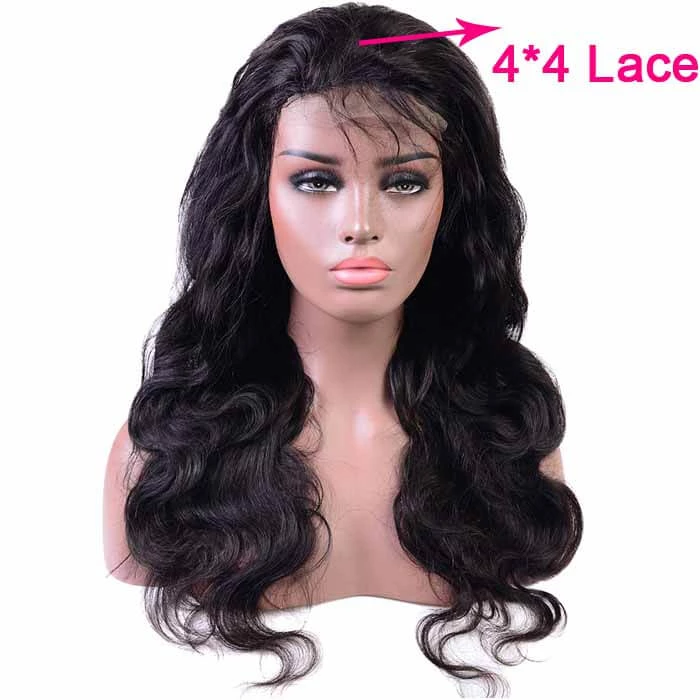 Body Wave Lace Closure & Frontal Human Hair Wigs Pre-plucked With Baby Hair