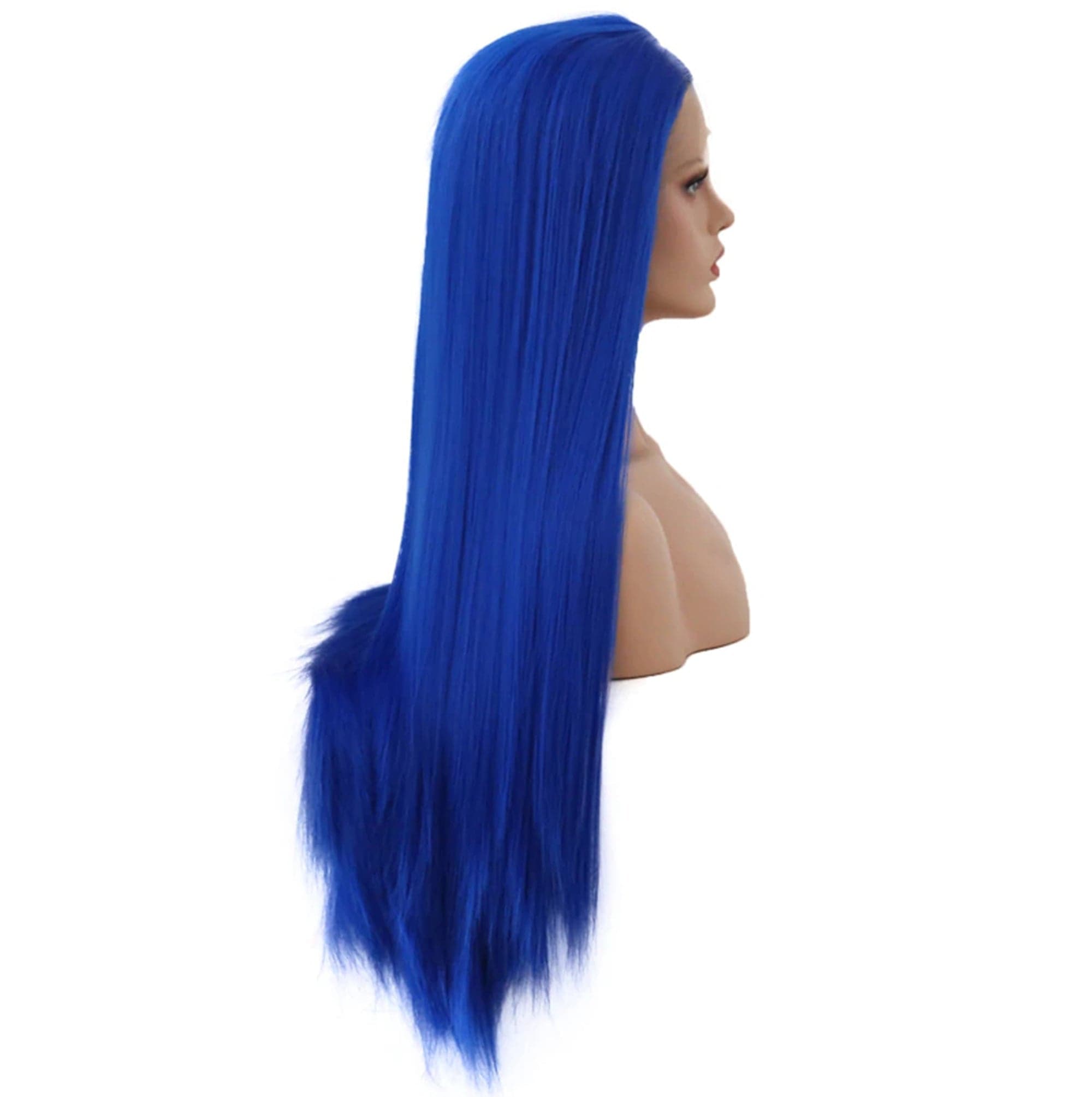 Klein Blue Straight 13*4 Lace Front Wigs Virgin Human Hair HD Transparent Lace Wig