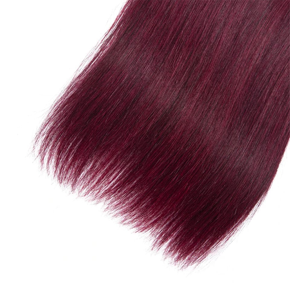 lumiere Color Red Bundles 99j Straight Hair 3 Bundles 100% Virgin Human Hair Extension