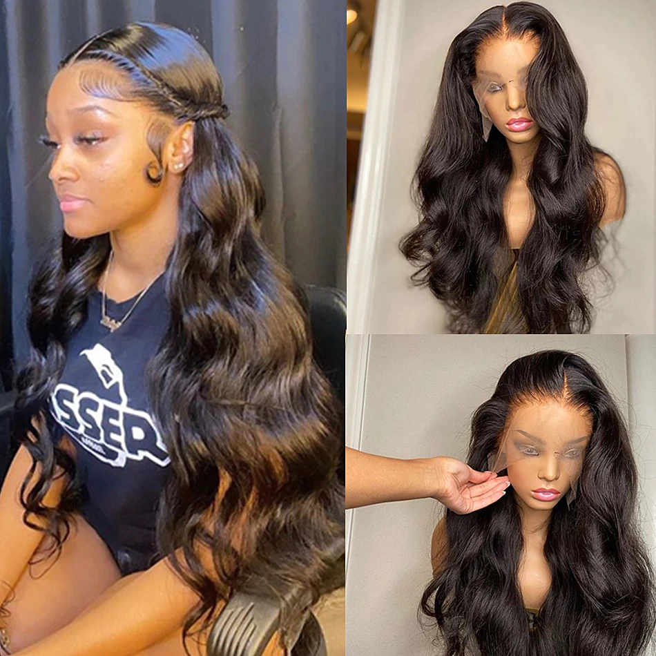 Body Wave Lace Closure & Frontal Human Hair Wigs Pre-plucked With Baby Hair