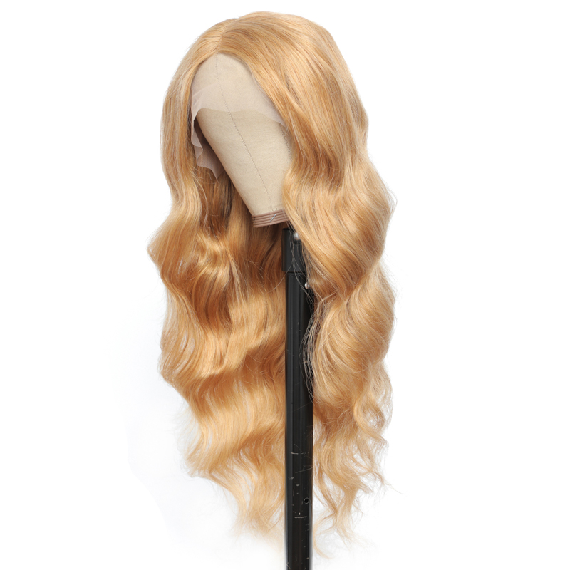 #27 Color Body Wave 13x4 Lace Closure/Frontal Wig 180% Density For Women Pre Plucked