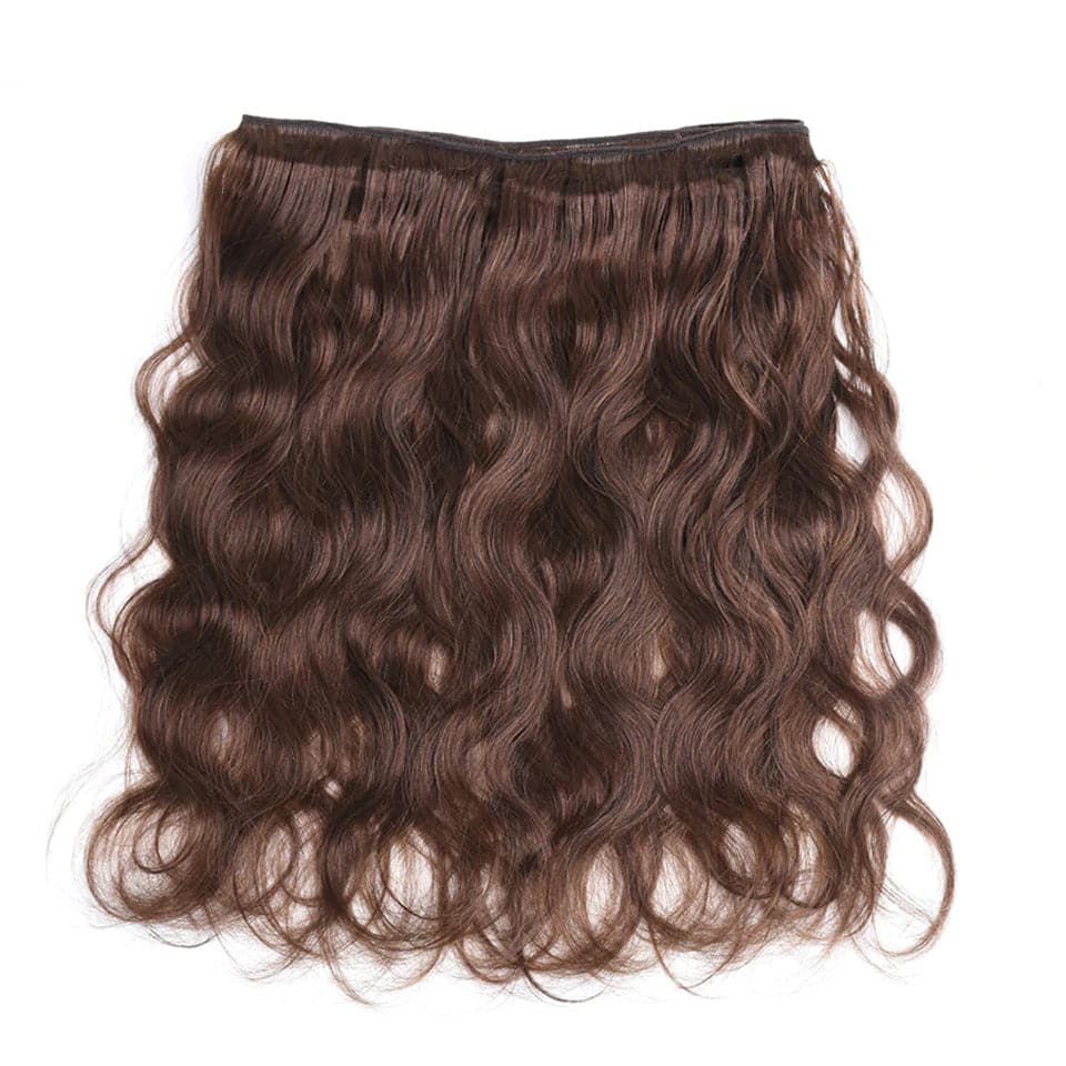 lumiere Chocolate Color Brown body wave 4 Bundles 100% Virgin Human Hair Extension