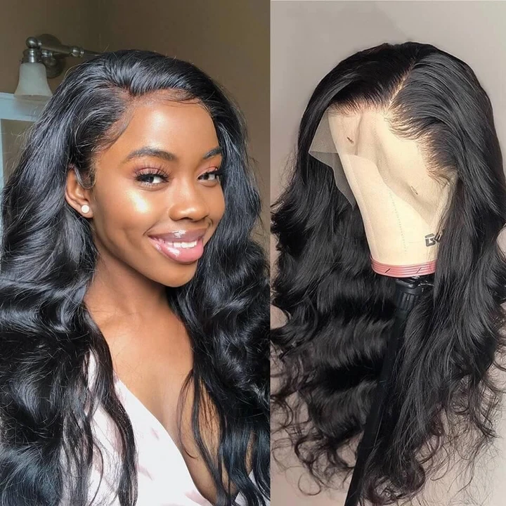 Body Wave Lace Closure & Frontal Human Hair Wigs Pre-plucked With Baby Hair