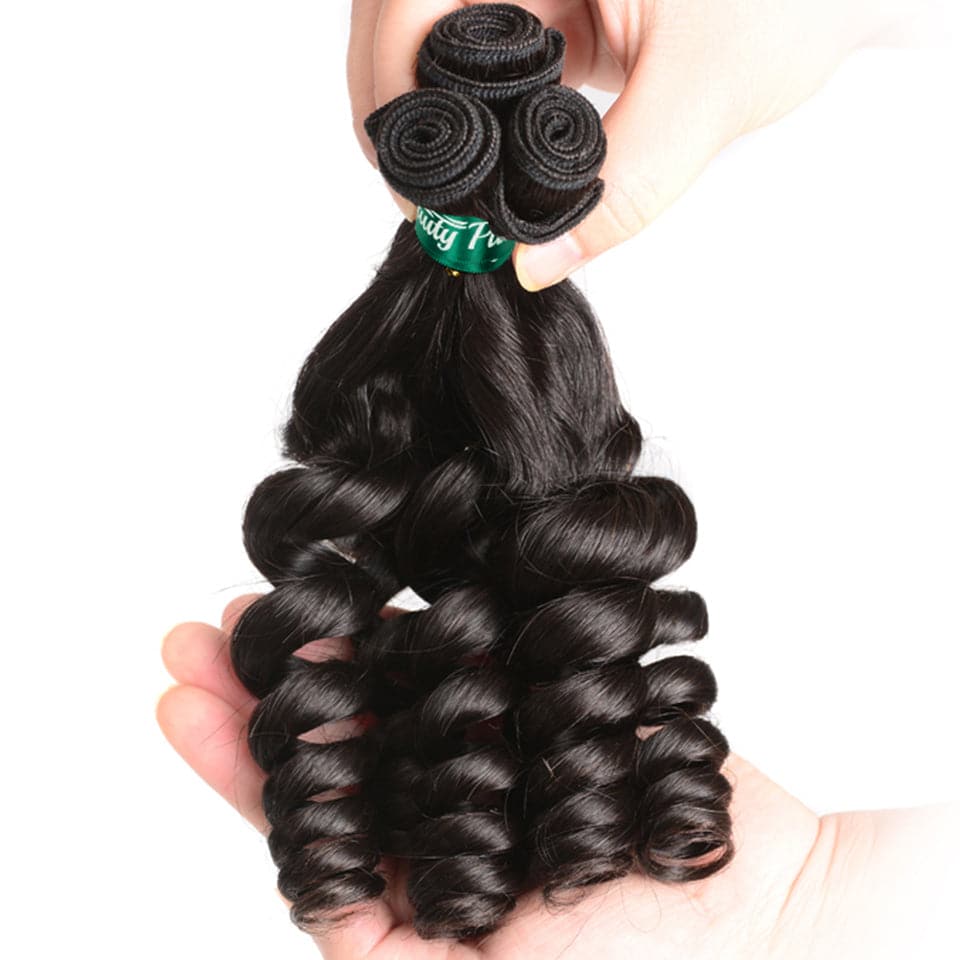 3 Bundles 10A Funmi Loose Wave Hair Human Hair Bundles Natural Color