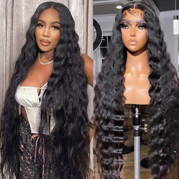 Loose Deep 4x4 Lace Closure Wig With Baby Hair Human Hair For Black Women