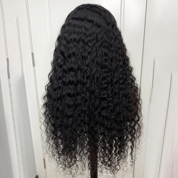 Lumiere Hair Deep Wave 4x4 Transparent HD Lace Closure Wig 100% Human Hair