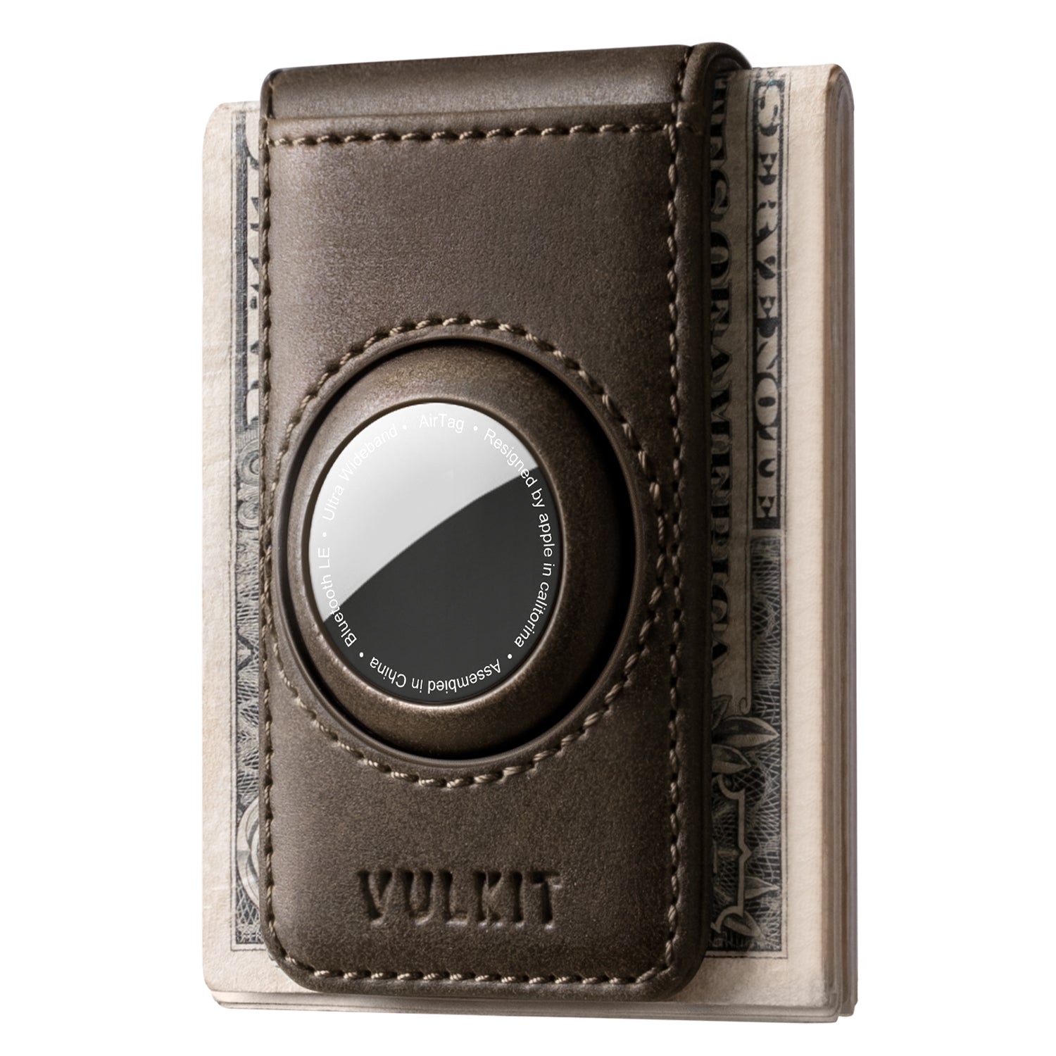 VMC100 - Magnetic Money Clip with Airtag Case for Mens (AirTag not included)