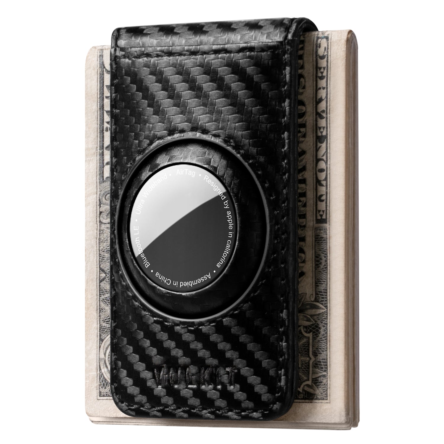 VMC100 - Magnetic Money Clip with Airtag Case for Mens (AirTag not included)