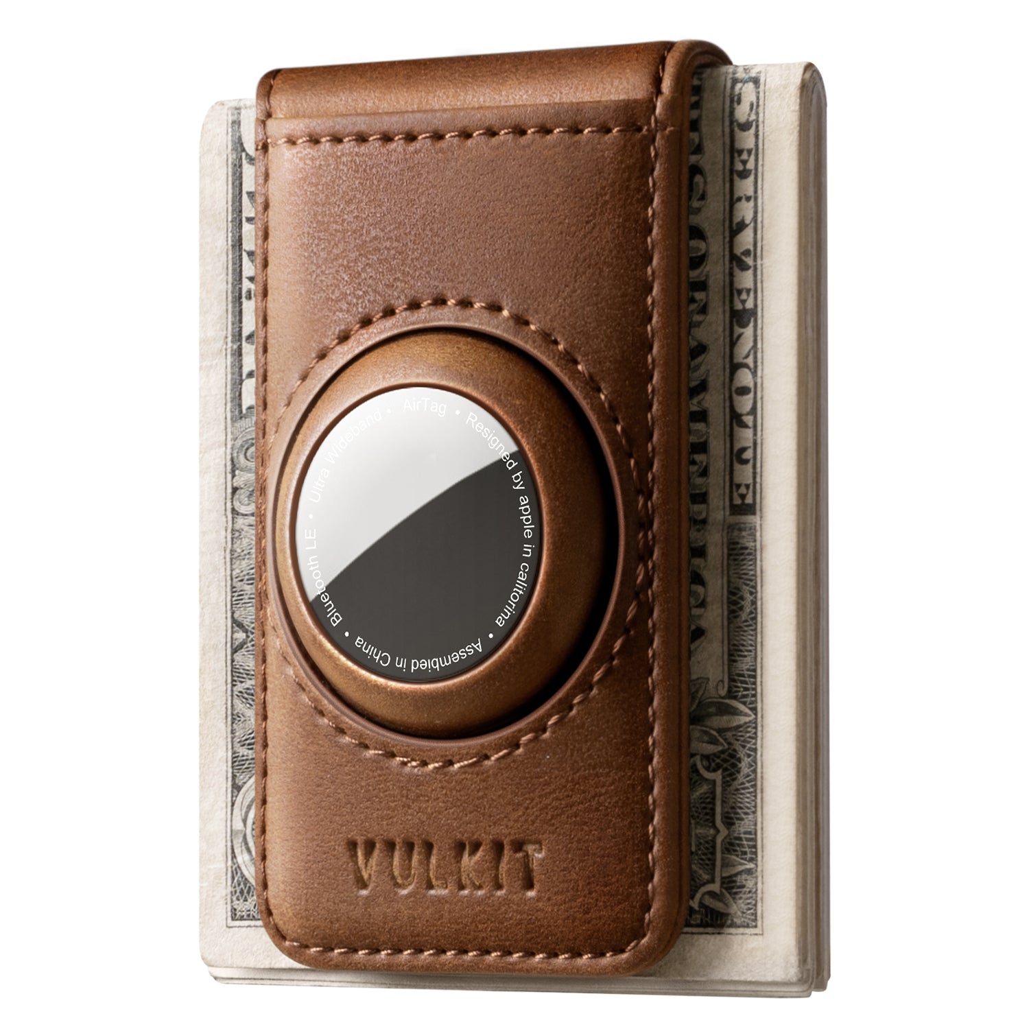 VMC100 - Magnetic Money Clip with Airtag Case for Mens (AirTag not included)